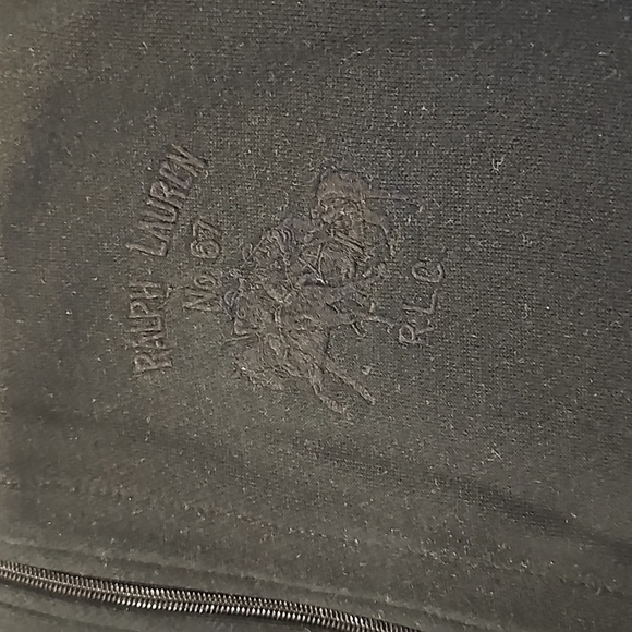 Ralph Lauren Sport black cotton zip cardigan sz M XL - Picture 5 of 15